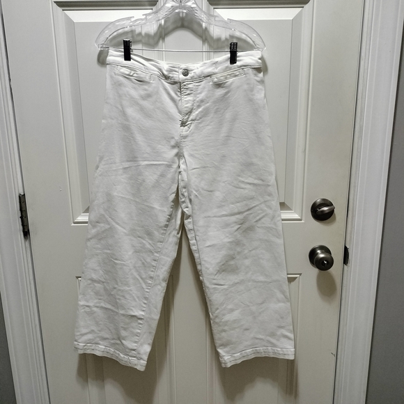 Madewell White Wide-Leg Pants